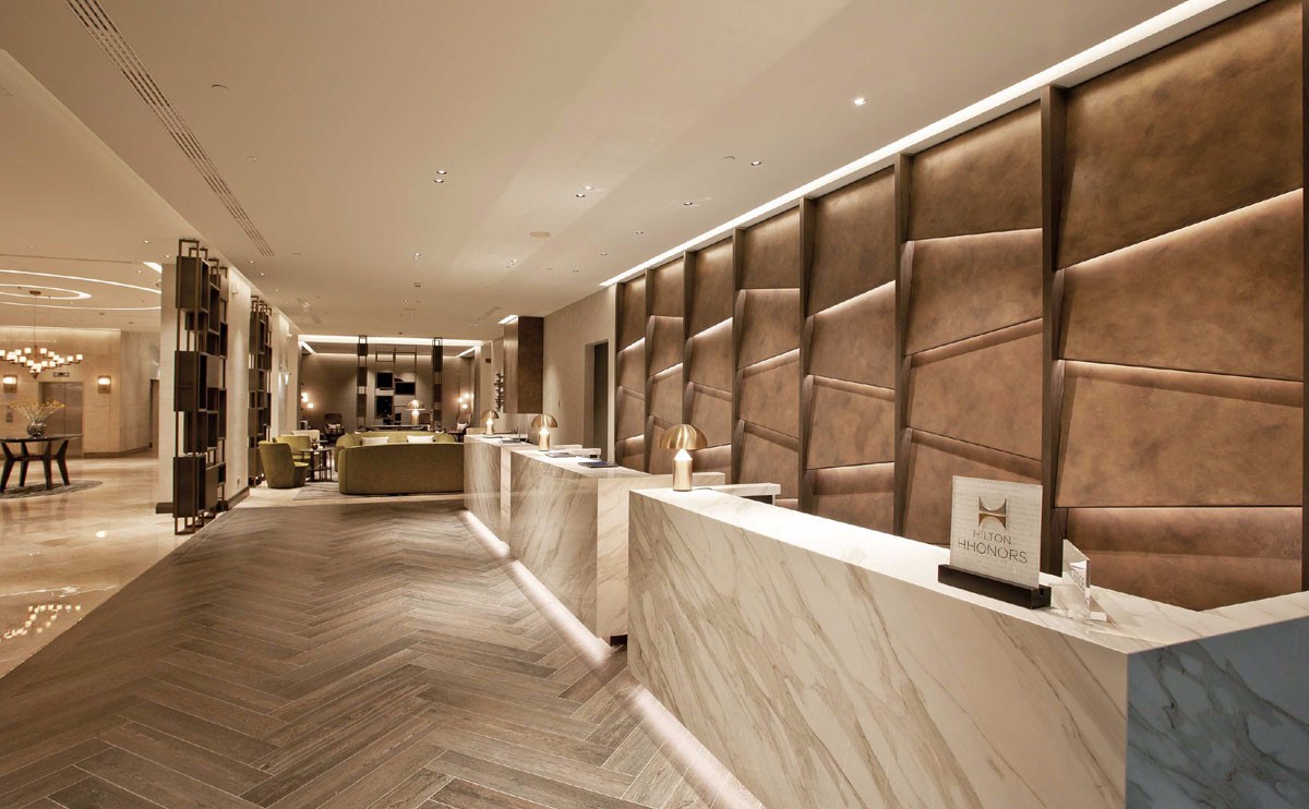 米兰希尔顿酒店大堂