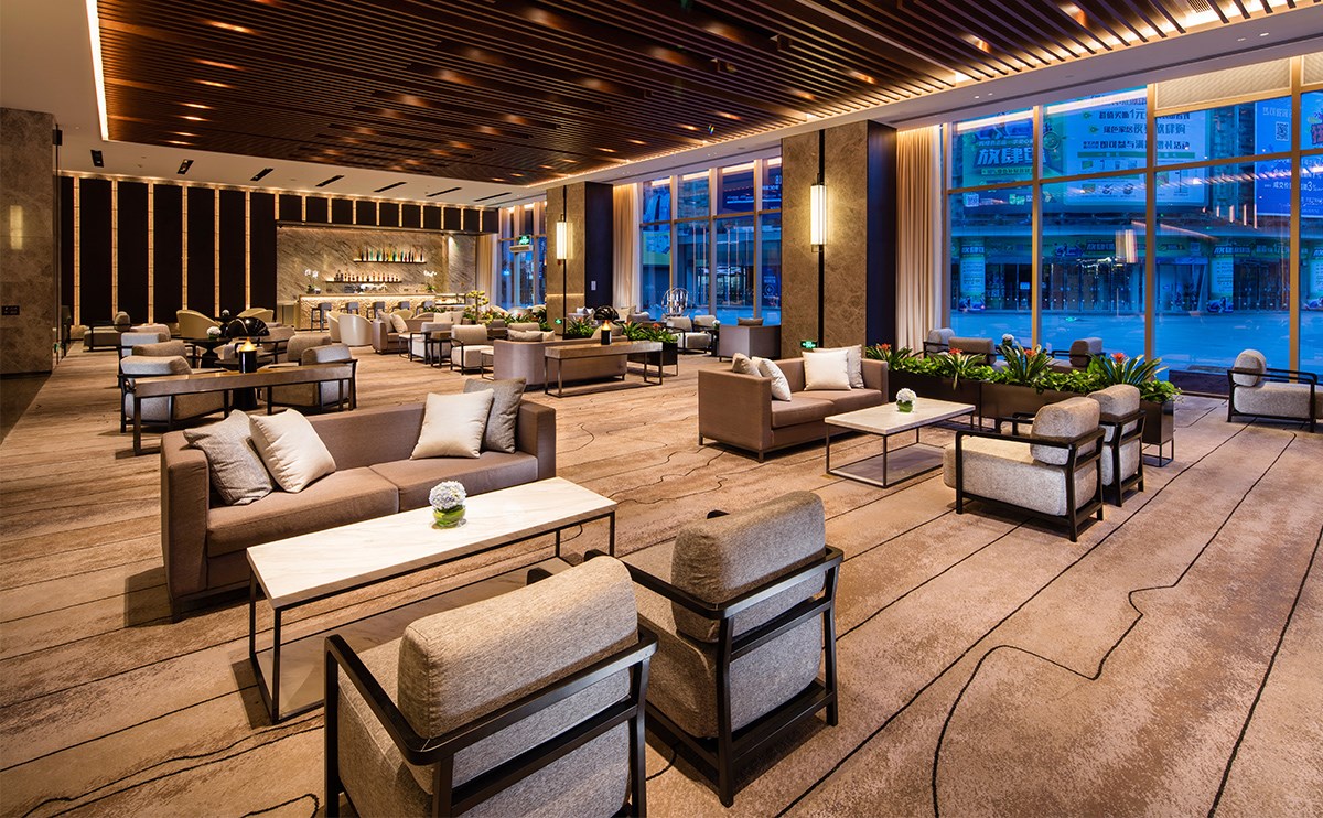 大堂吧-全景图-落地窗街景