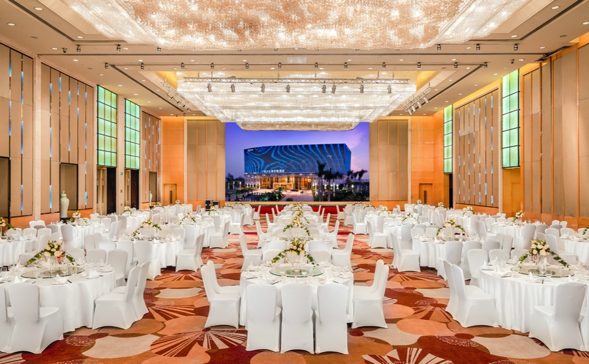 白云宴会厅1 2号厅1000平方米宴会式