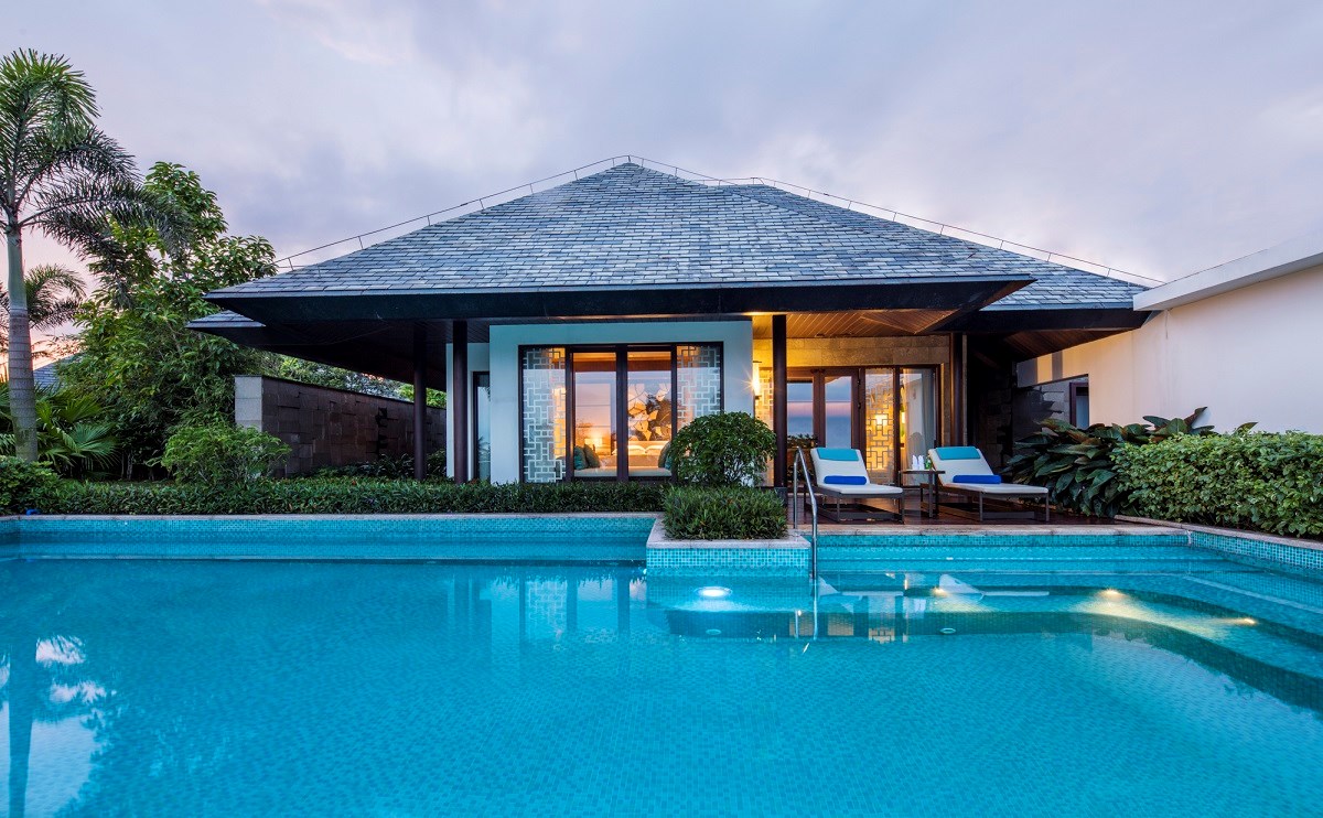 逸海居双卧别墅泳池,独享私密