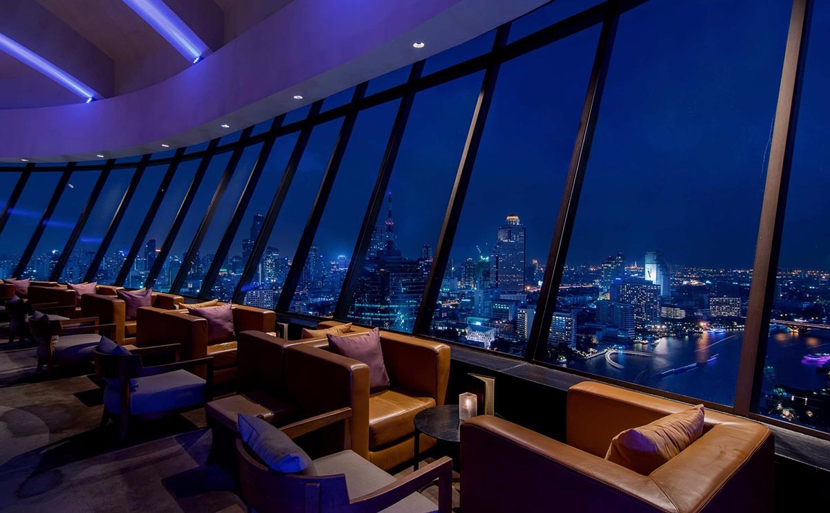 ThreeSixty 可從高處俯瞰曼谷湄南河璀璨華燈，是曼谷唯一一家縱覽光華耀眼的都市全景的爵士酒廊