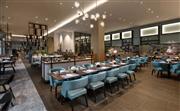 地平线，青岛备受青睐的国际酒店自助餐厅，汇聚丰富美味的海鲜，日本料理及自制面包和甜点，并以独具特色的