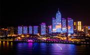 夜晚城市灯光秀