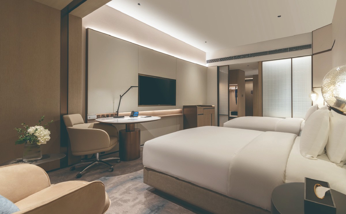  高级客房宽敞时尚的客房,高端